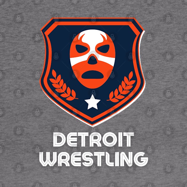 Detroit Wrestling "Baseball Cat Blue" by DDT Shirts